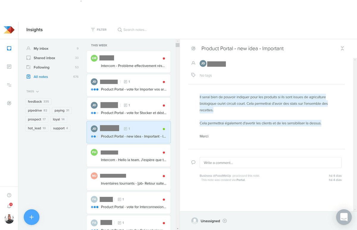 Lean: Needs centralization on Productboard
